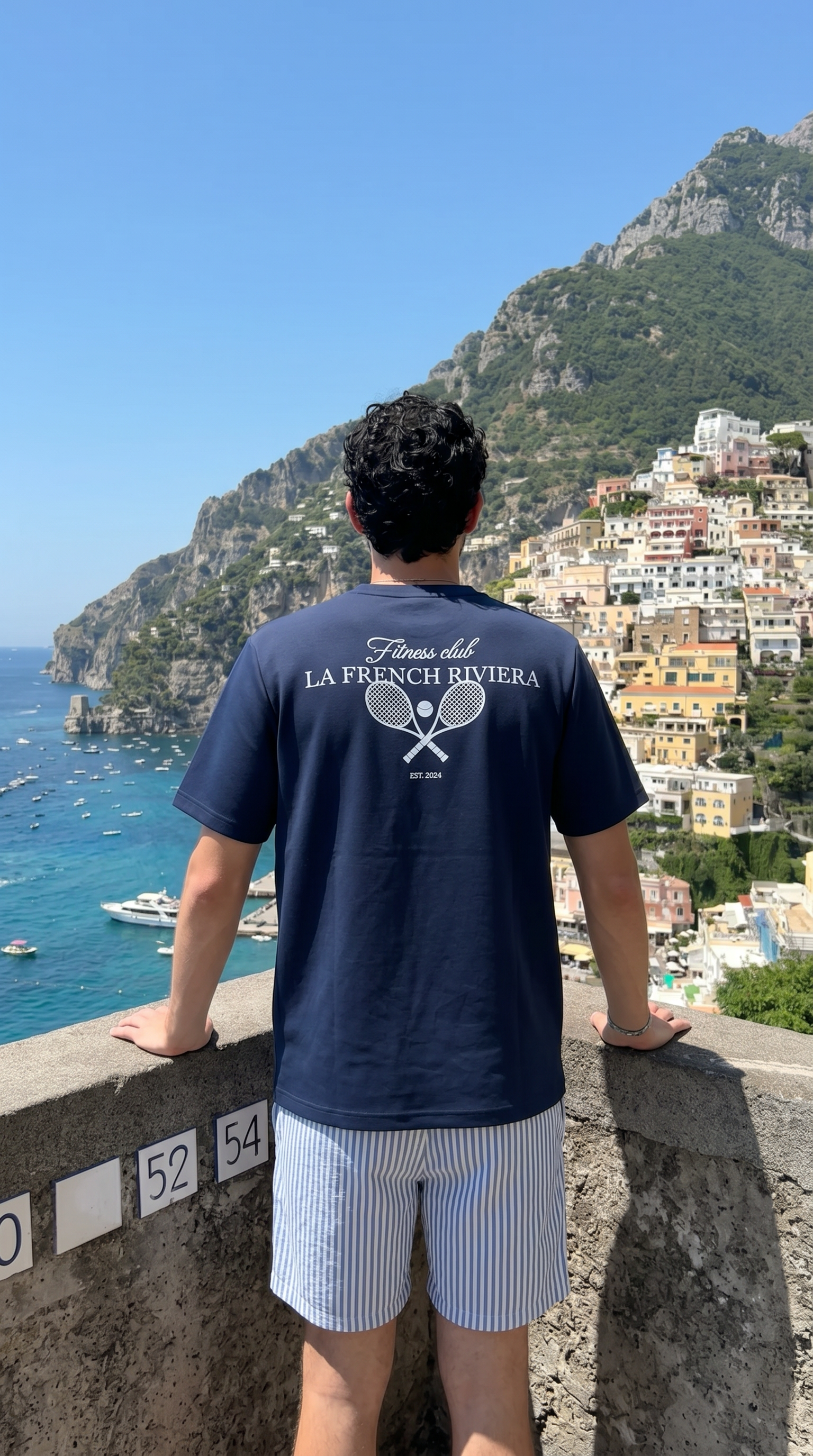 "La French Riviera" T-Shirt - Navy blue