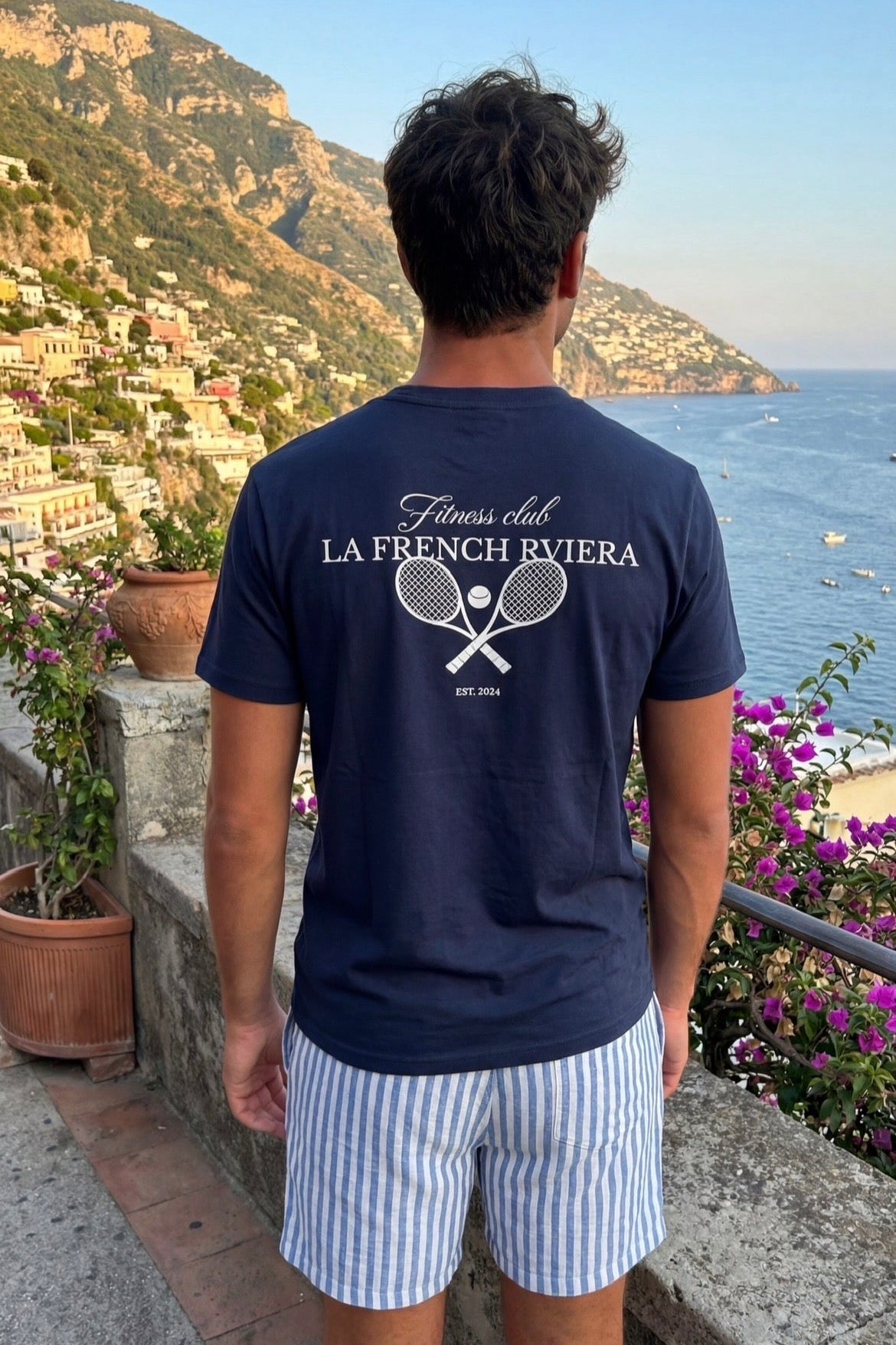 "La French Riviera" T-Shirt - Navy blue