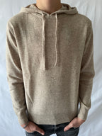 Merino Wool Hoodie Beige