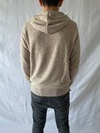 Merino Wool Hoodie Beige