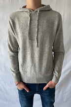 Merino Wool Hoodie Grey